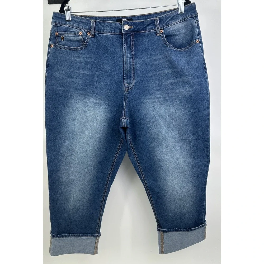 Frye Women's High-Rise Amari Jeans Blue Denim Women's Size 16/34 Comfort Stretch